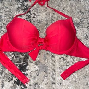 Aerie Underwire Red Bikini Top 36B